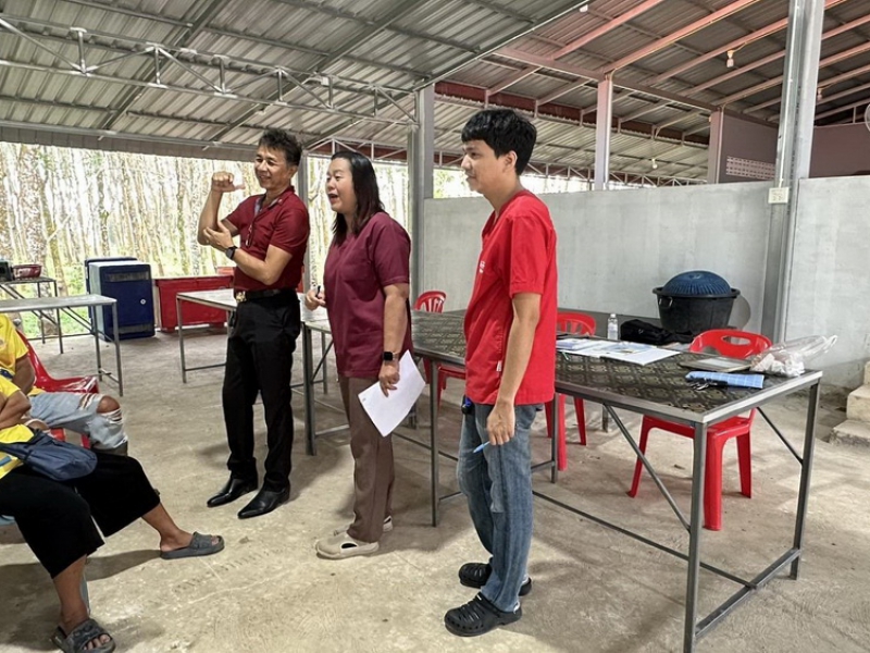 ปศุสัตว์อำเภอเขาคิชฌกูฏ ประชุมกลุ่มผู้เลี้ยงโคเนื้อ ตำบลจันทเขลม